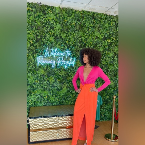 Fashion Nova Dresses & Skirts - Vibrant Pink and Orange Dress